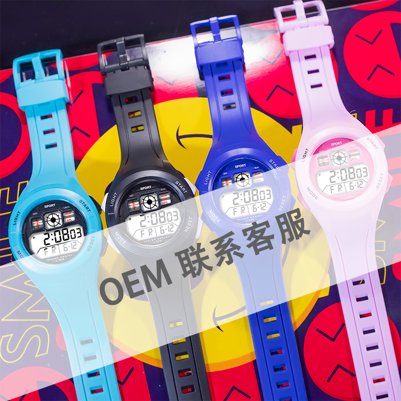 Pequeño reloj electrónico deportivo personalizado de estudiantes formulario de regalo creativo personalizado fábrica directa OEM