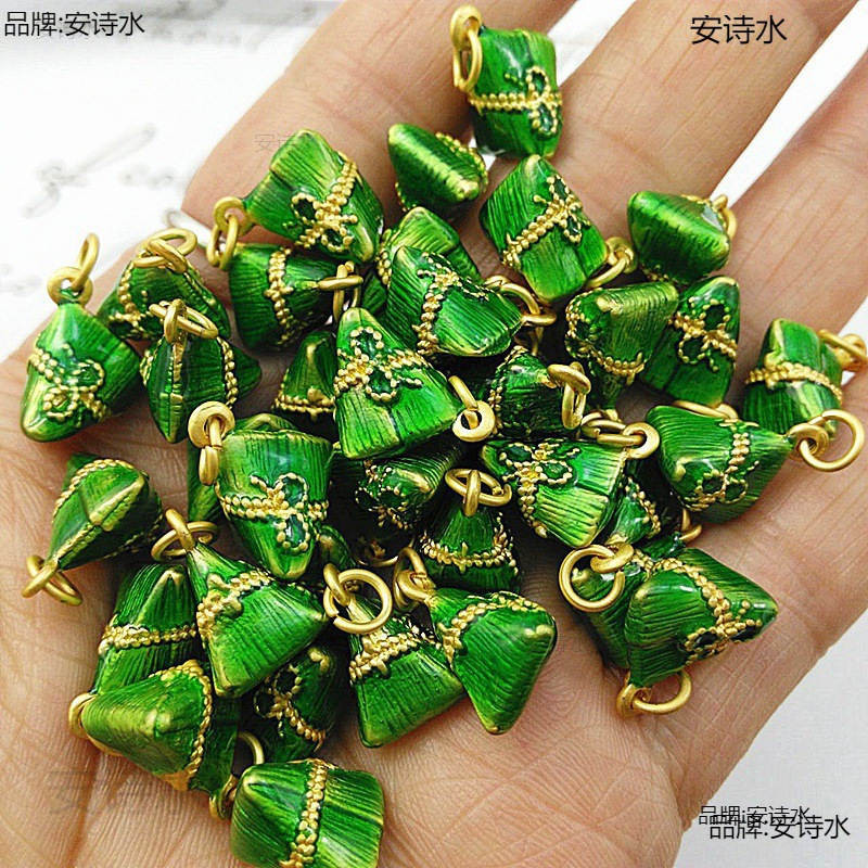 滴油小粽子 diy手工编绳端午节五彩绳可爱小粽子挂件编织成品材料