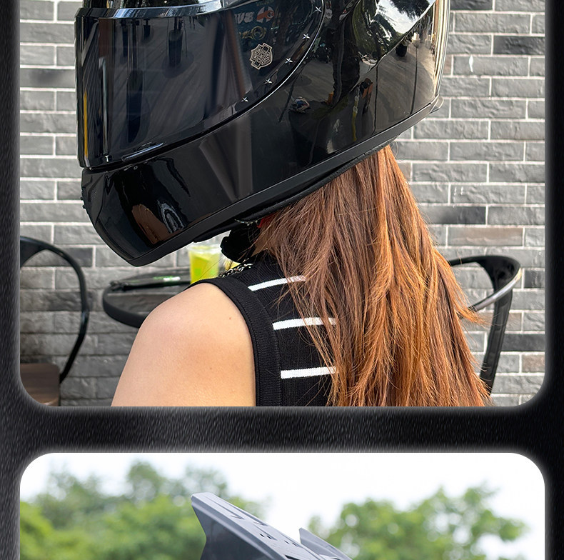 3C Certified Motorcycle Helmet for Men and Women, Universal Motorcycle Safety Helmet, Retro Personalized Electric Motorcycle Full-Face Helmet