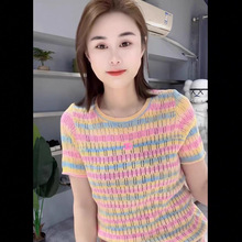 �߰汾25�����¿���֯Բ������ɫ����ƴ������˫c��ĸlogo��׺
