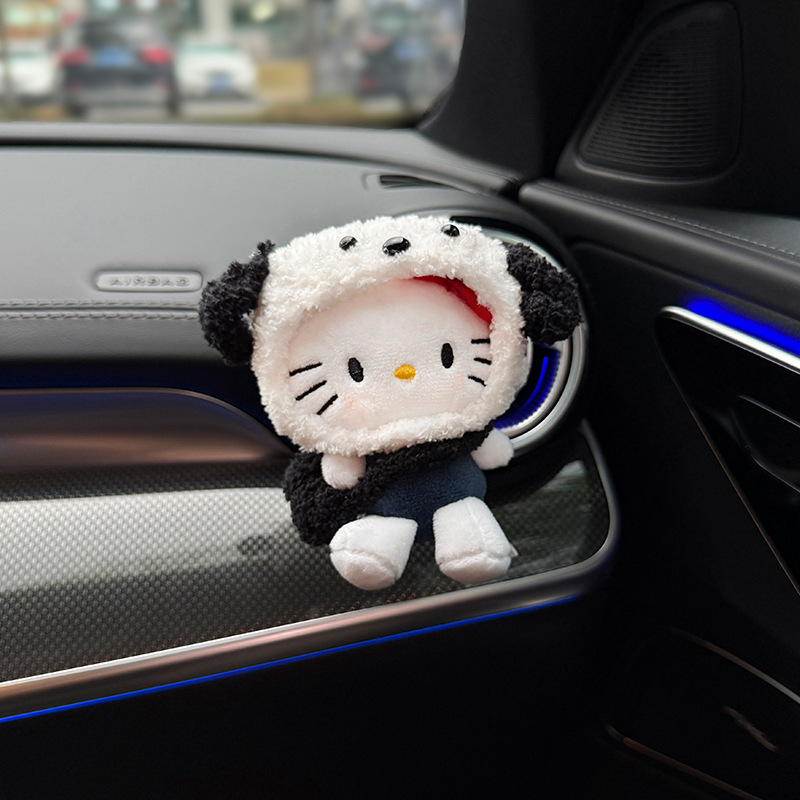 Cute Kitty automóvil ventilación perfume decoración 2025 nuevo creativo adorable muñeca de peluche para automóviles adornos