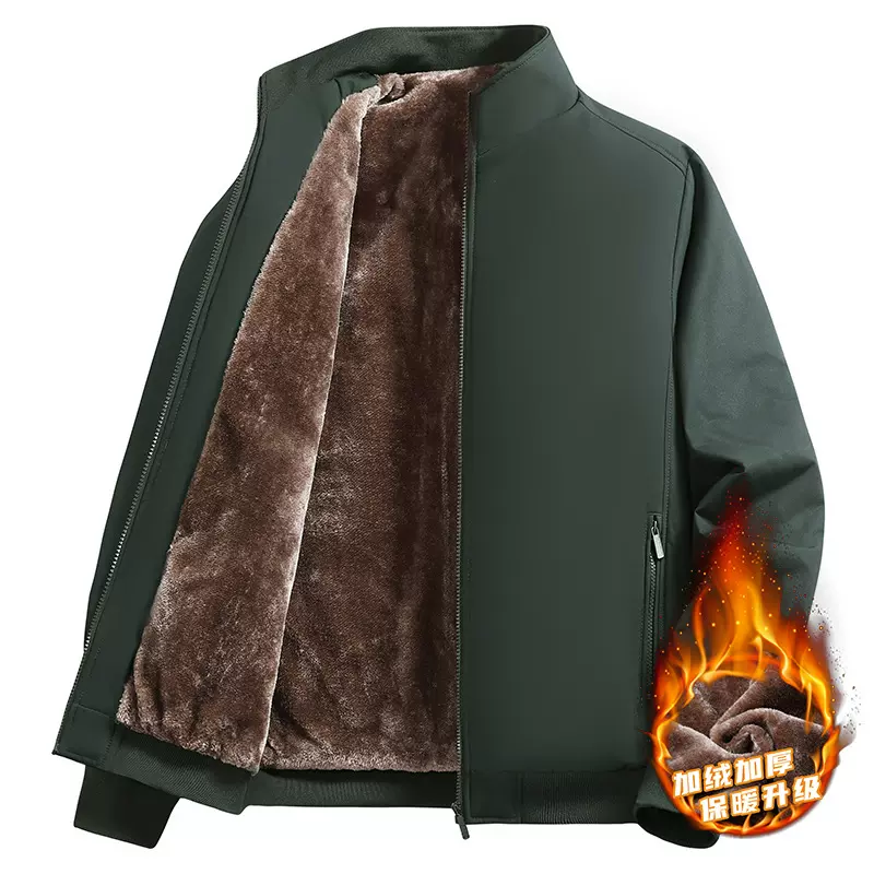 2025新款新色6个色行政棉衣男中老年夹克男外套加棉加厚