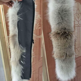 毛领;帽条;毛球