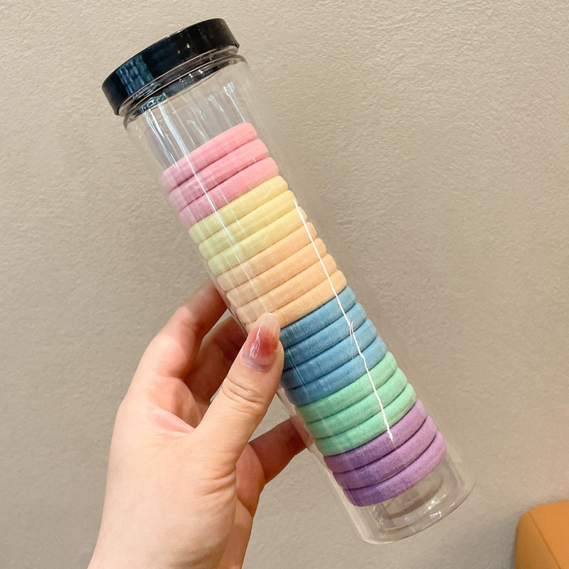 2025 nuevo estilo simple y versátil banda para el cabello sin costuras diadema duradera y de alta elasticidad que no daña el cabello coleta gruesa cuerda para el cabello sombreros