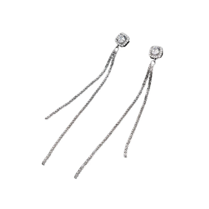 Chain with tassels, earrings, European style