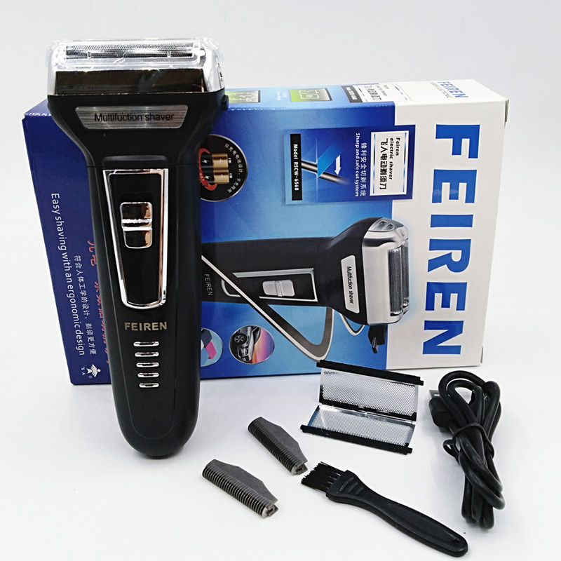 Flying Man electric shaver 6568 razor reciprocating cutter head USB rechargeable interface with sideburns knife