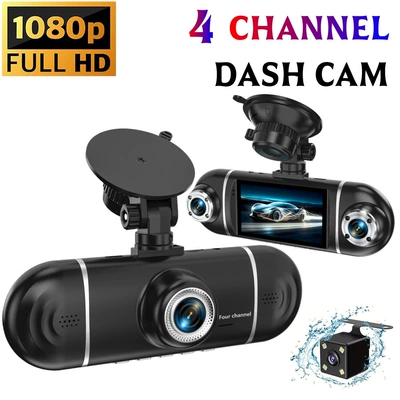 Cross-border dashcam with four recording channels, WiFi mobile phone connectivity, Z86 four-lens car recorder with reverse camera