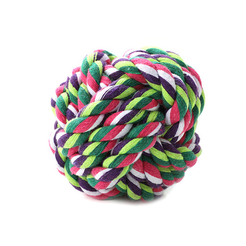 Manufacturer wholesale Pipitao pet cotton rope woven toy balls, bite-resistant multi-specification pet cotton rope balls