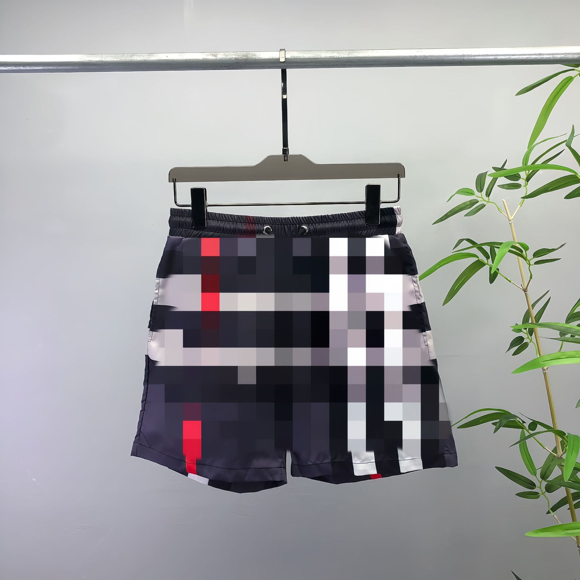 European and American high-end summer men's and women's new BU five-point beach shorts, all-over 3D print, versatile, in stock, cross-border e-commerce.