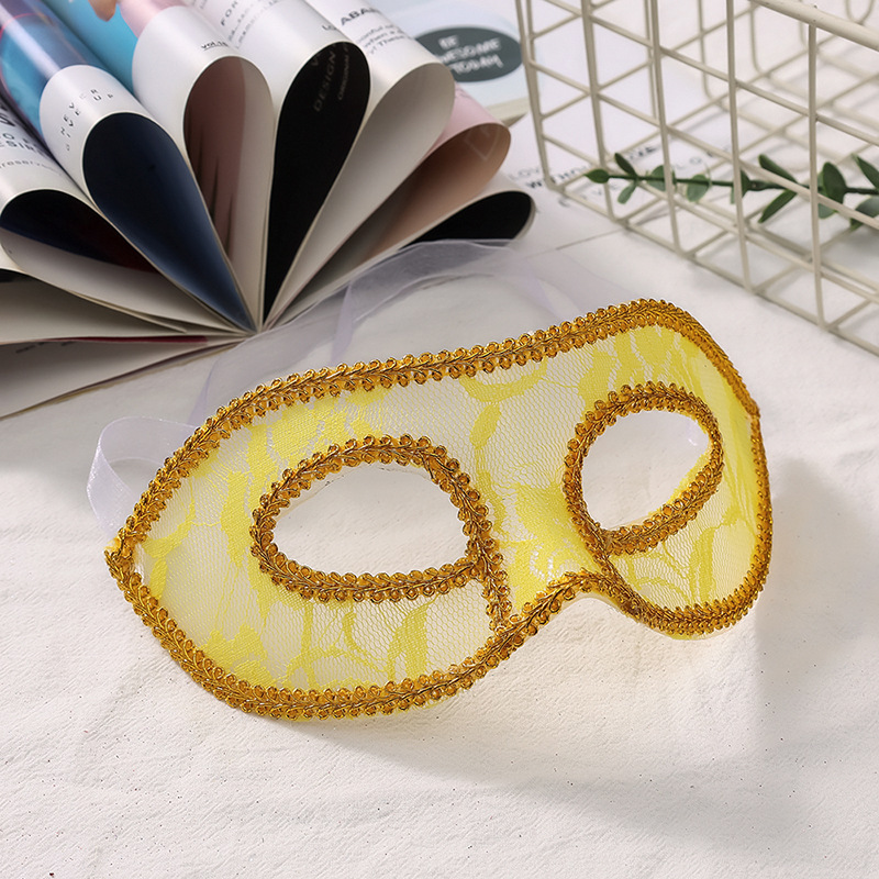 Máscaras de encaje transfronterizas de Halloween adorables máscaras translúcidas de fiesta de mascaras venecianas