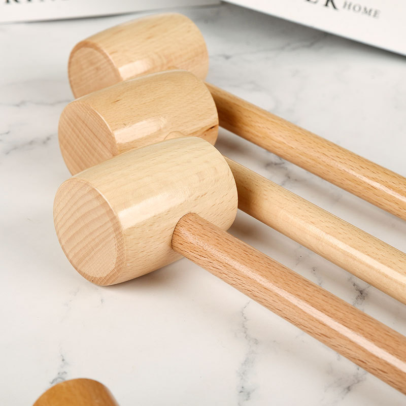 榉木木锤子大号工具锤家具安装锤实木敲打小木槌榔头皮具锤大木锤