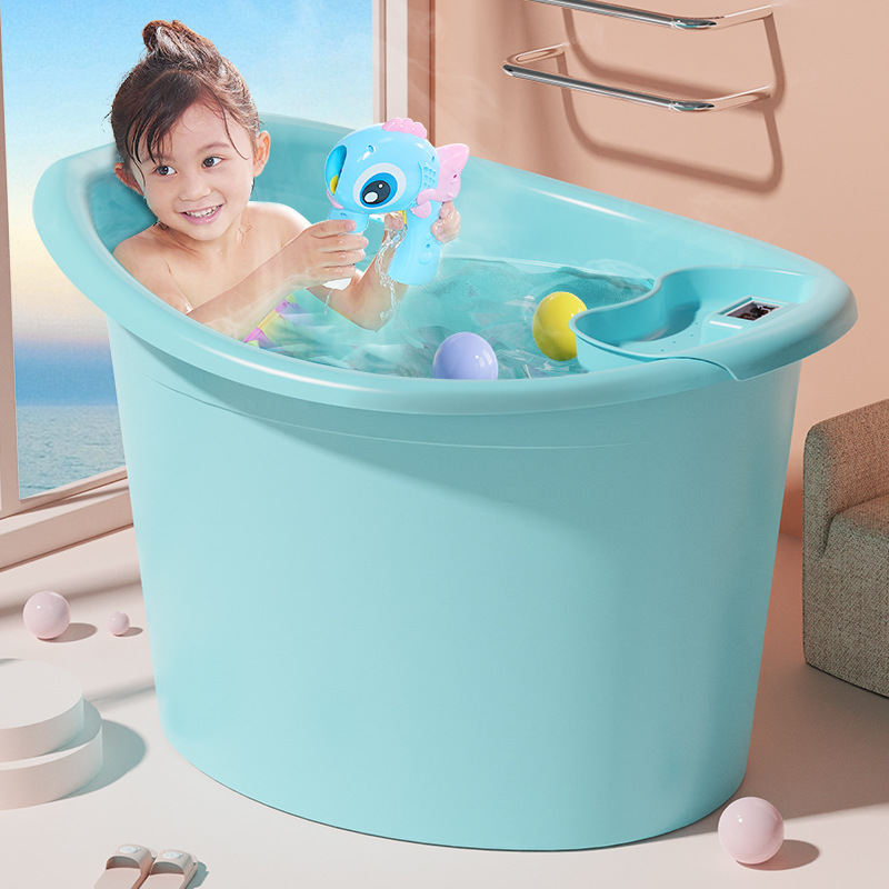 Baby Bath Tub Round Kidsren's Baby Can Sit in the Bath Tub Thickeneded Bath Tub Thickeneded Constant Temperature Factory Delivery Free Shipping