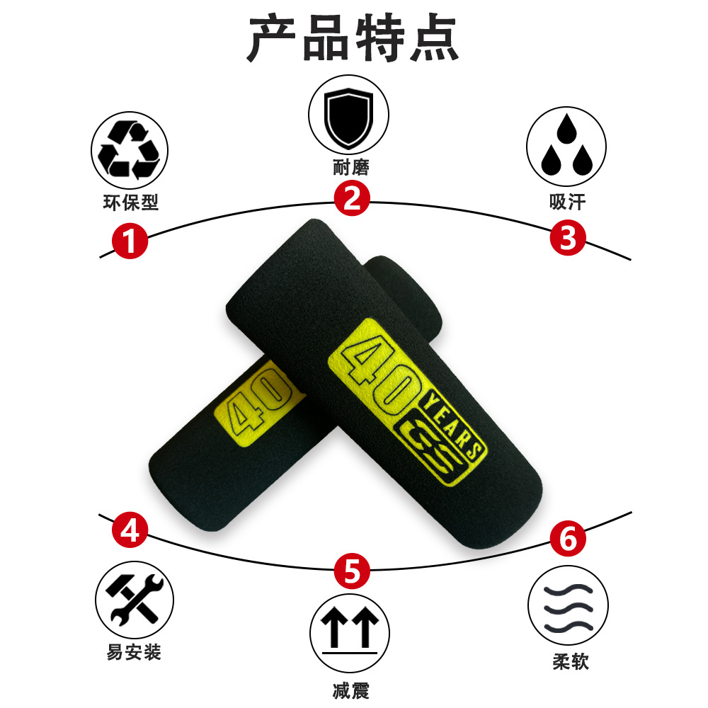 Suitable for Bmw F650Gs F700Gs F750 F800 F850 40Th Anniversary Sponge Handle Cover