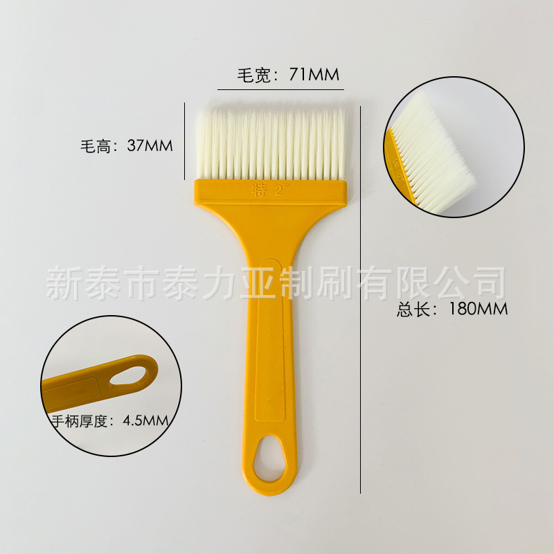 Fábrica al por mayor mango de plástico cepillo de plantación de cabello afilado cepillo de pintura de seda sin pelusa cepillo de barbacoa limpieza industrial cepillo de pelo suave