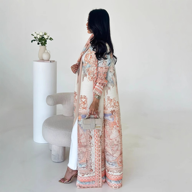 Miyake Pleated Cross-Border Foreign Trade Fashion Trench Coat Women's Autumn Hot-Selling Stylish Commuter Cape Coat Women's Clothing