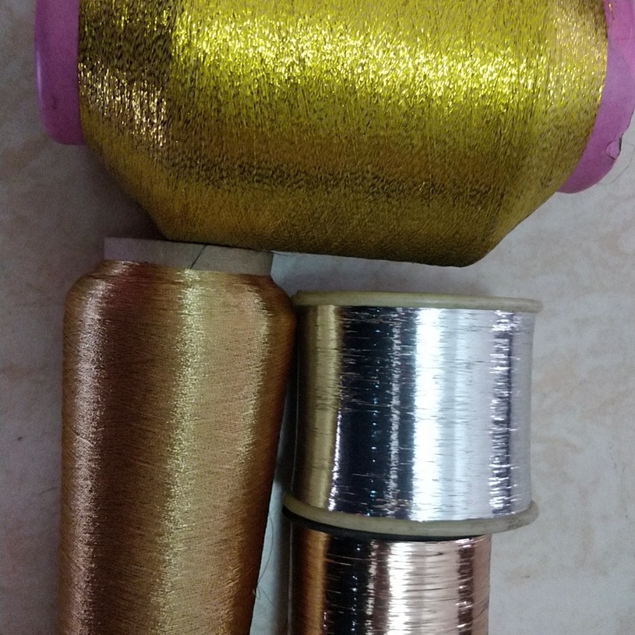 metalized film镀铝涂布金属膜制作成金属丝混纺线 METALLIC YARN