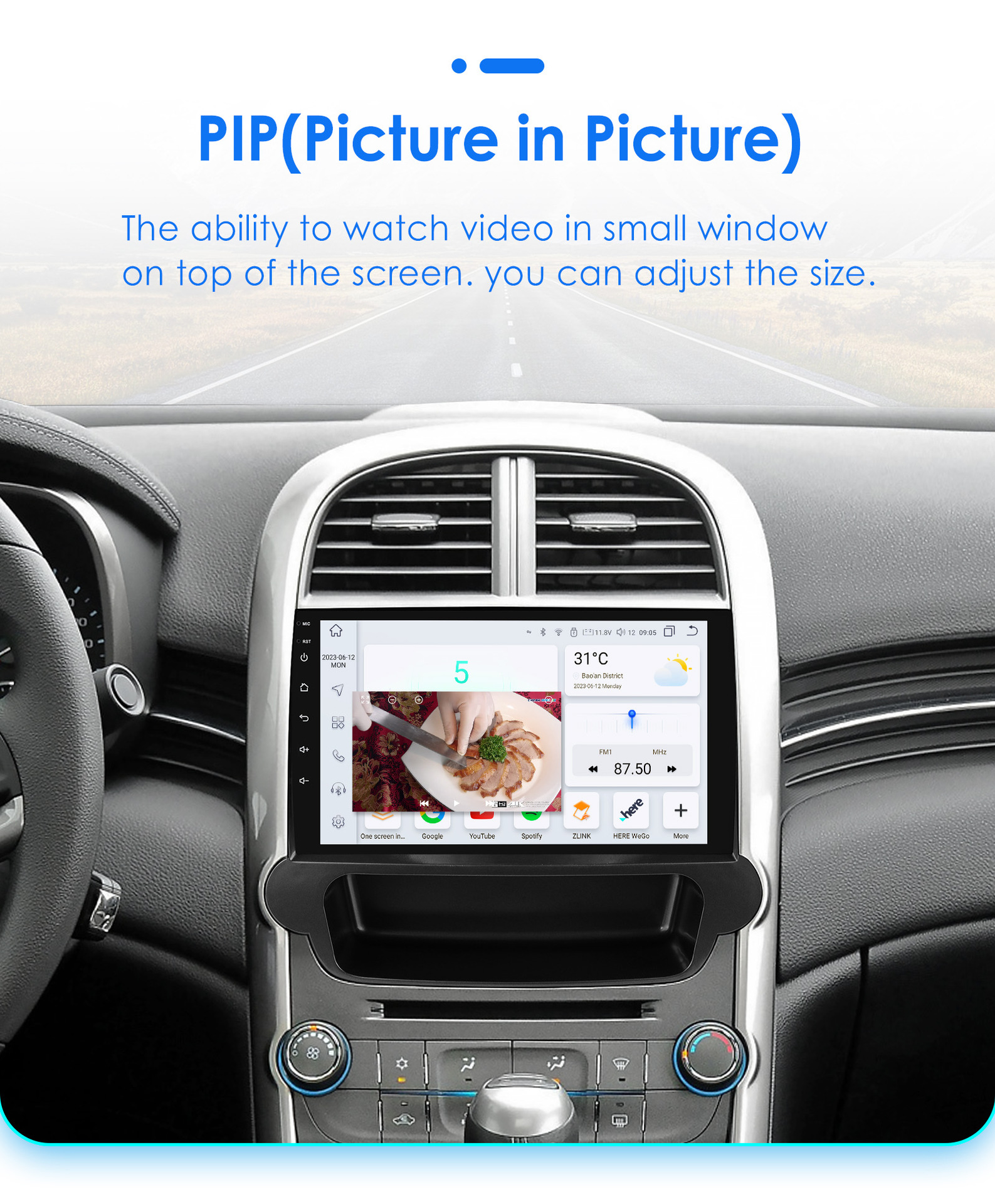 Suitable for 12-15 Chevrolet Malibu Android large screen car central control GPS navigation wireless Carplay
