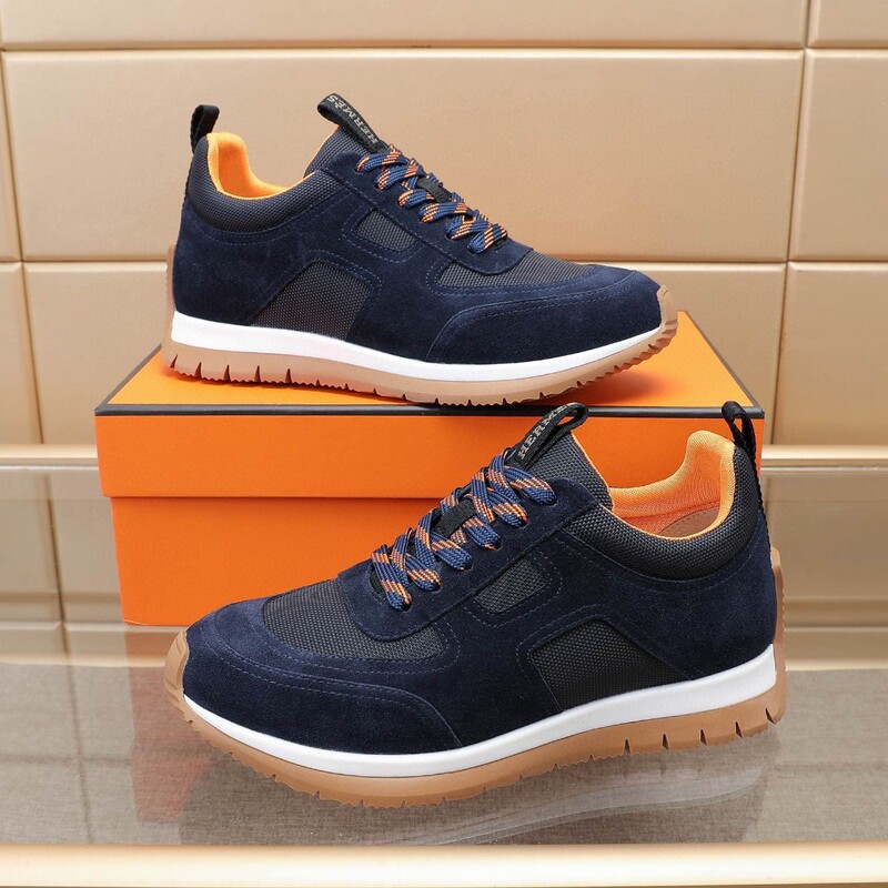 2025 New Style Cowhide and High-Quality Cloth Low-Top Lace-Up Comfortable, Breathable, Low-Key and Elegant Gentleman Casual Versatile Men's Shoes