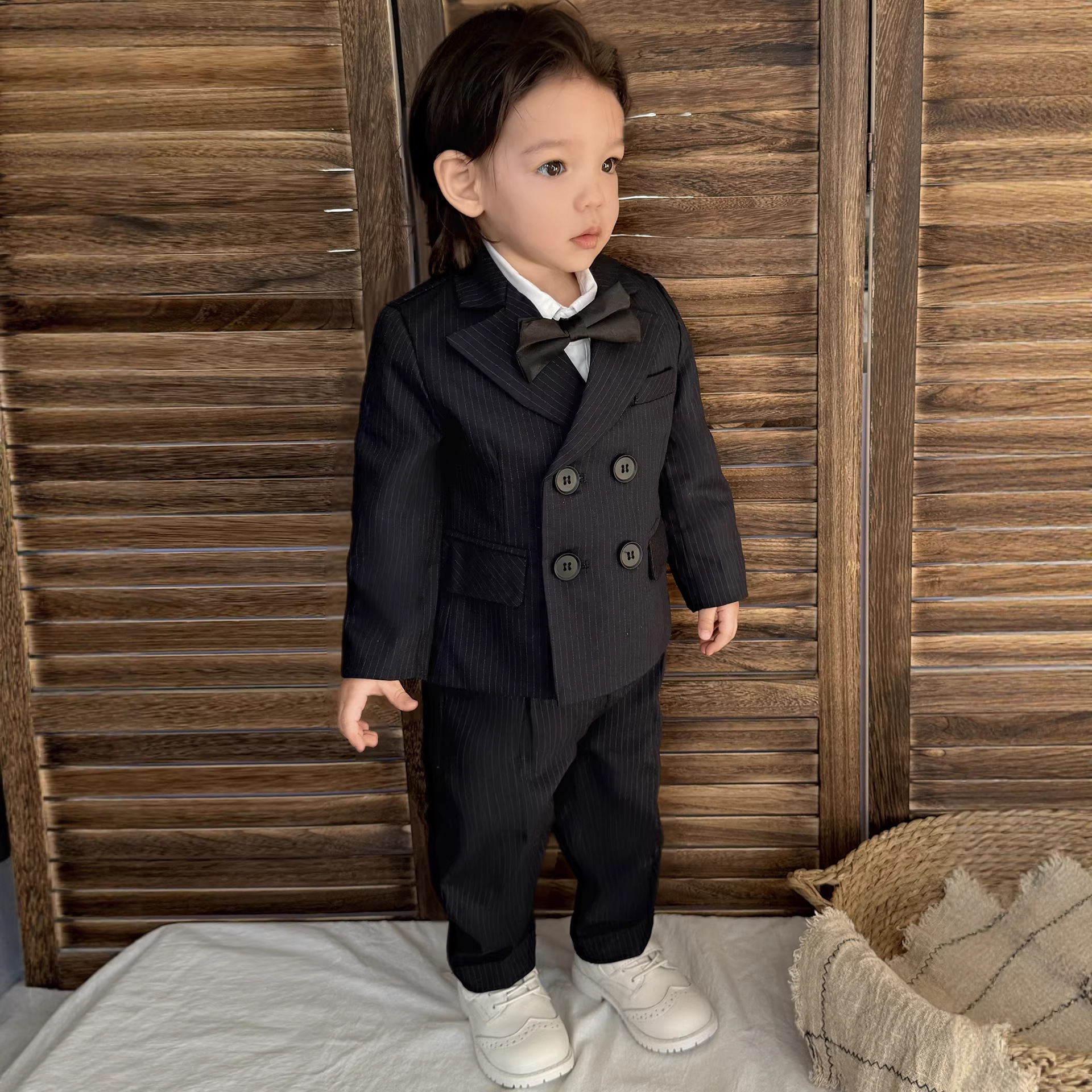 First birthday party suit for baby boys, spring and autumn children's suit set, flower girl/boy wedding suit for one-year-old boys