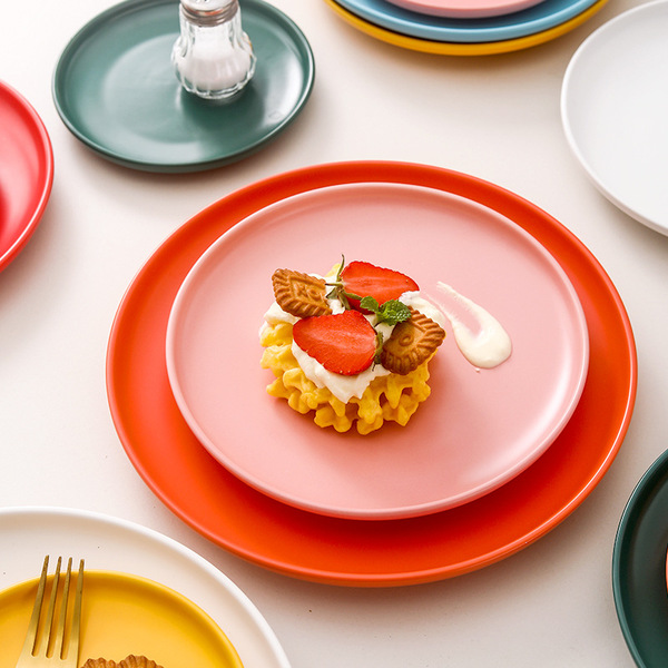 Nordic creative ceramic steak plate tableware ins western food plate…