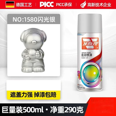 Avtomobil boyası | Self-Painting Quick-Drying Bright Oil Transparent - flash-silver-1-bottle-500ml-net-290g-500ml