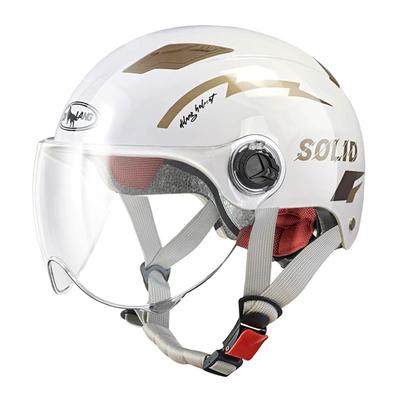 Motosiklet kaskı (dəbilqə) — winter half helmet four seasons battery