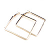 Retro fashionable square earrings, wholesale, European style