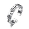 Small design retro fashionable adjustable ring for beloved, on index finger