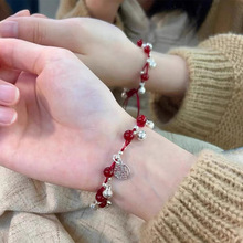 新中式國風手工編織紅繩福牌手鏈女復古氣質小眾設計高級感手飾潮