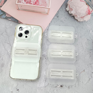 Rectangular New Pc Retractable Mobile Phone Clip Crossbody Chain Strap Hanging Chain Lanyard DIY Back Clip Mobile Phone Back Clip