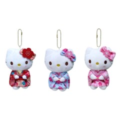 日本のかわいいサンリオ桜の着物シリーズの猫のぬいぐるみのキーホルダーのアクセサリーの少女の心のプレゼント