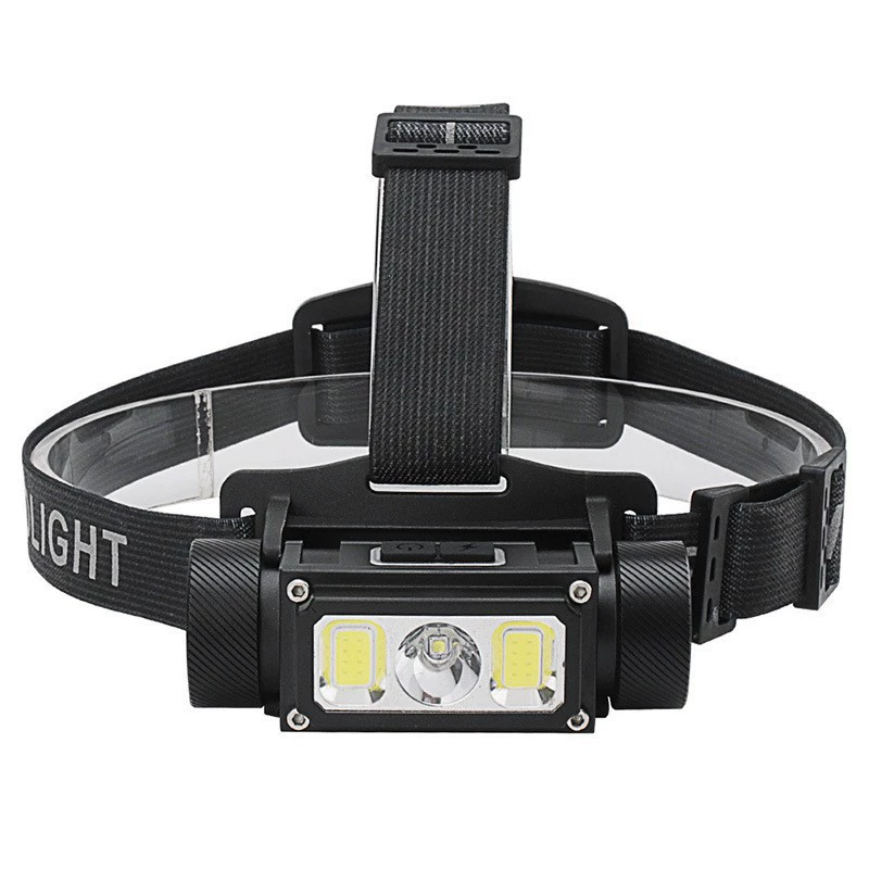 21700 long battery life headlight multi-function USB rechargeable COB flashlight outdoor work light night vision outdoor night riding