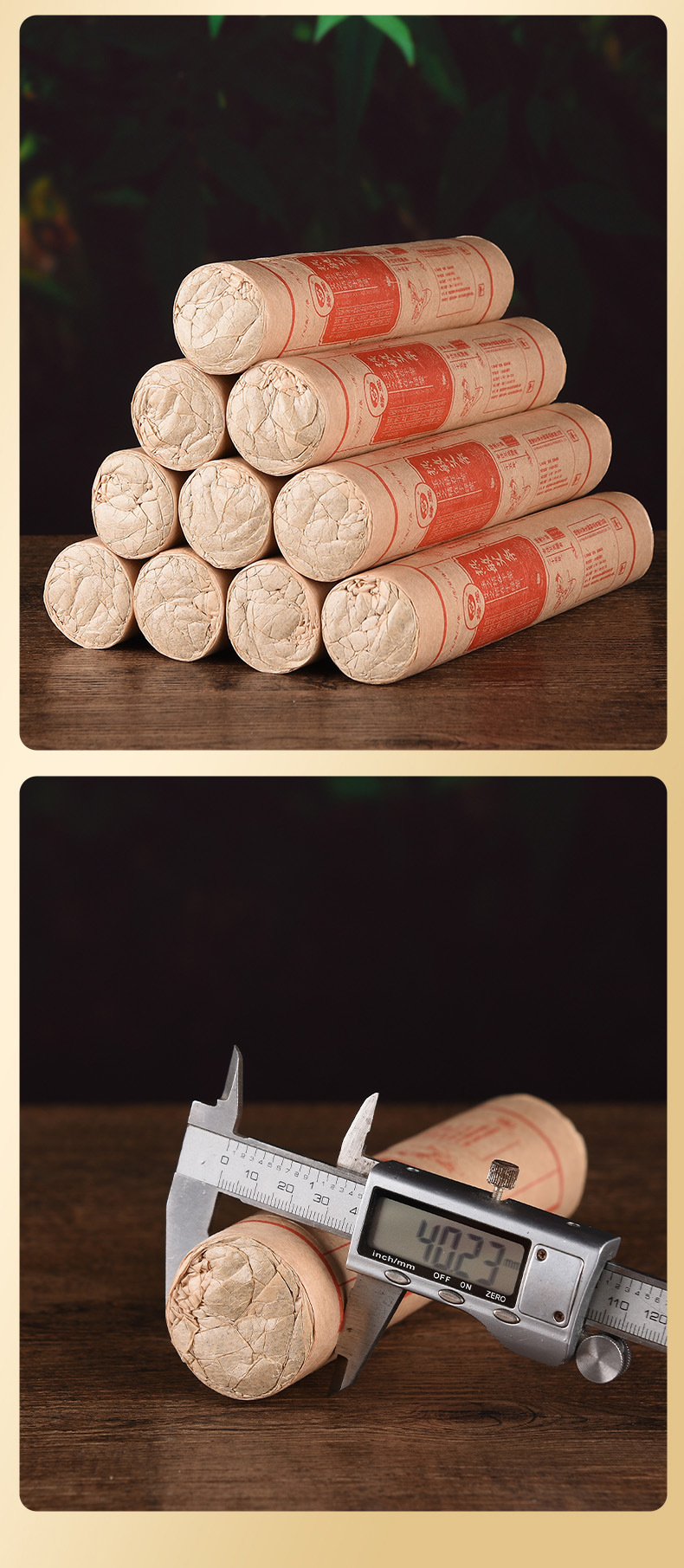Moxa Sticks Ai Tiao 艾条 4.0cm Thick Moxibustion Rolls 3 Year Aged Mugwort for Warming Therapy preparation