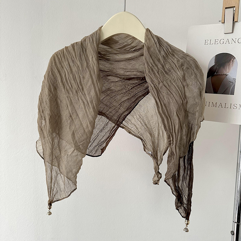 Buckle magnético pliegue bufandas de algodón y lino collar protector de cuello frío otoño y invierno decoración de moda bufandas cuadradas