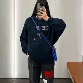 高品质潮牌2026秋冬新款简约百搭休闲显瘦卫衣针织衫上衣精品女装
