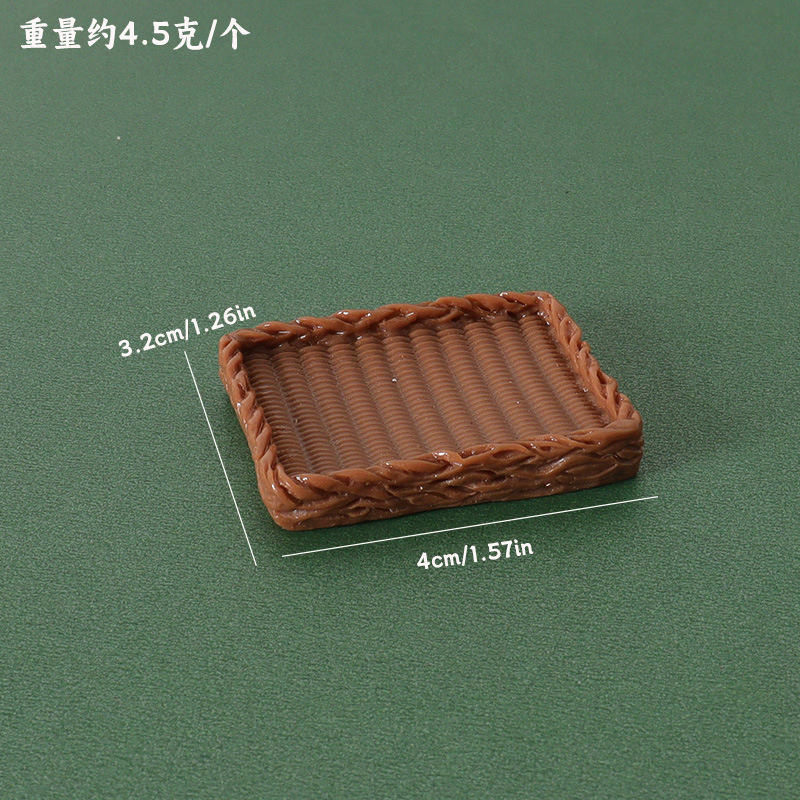 DOLLHOUSE ミニチュアトレイシリーズ シンプルな収納ディナープレート ドールハウス キッチンシーン モデルアクセサリー 装飾品|undefined