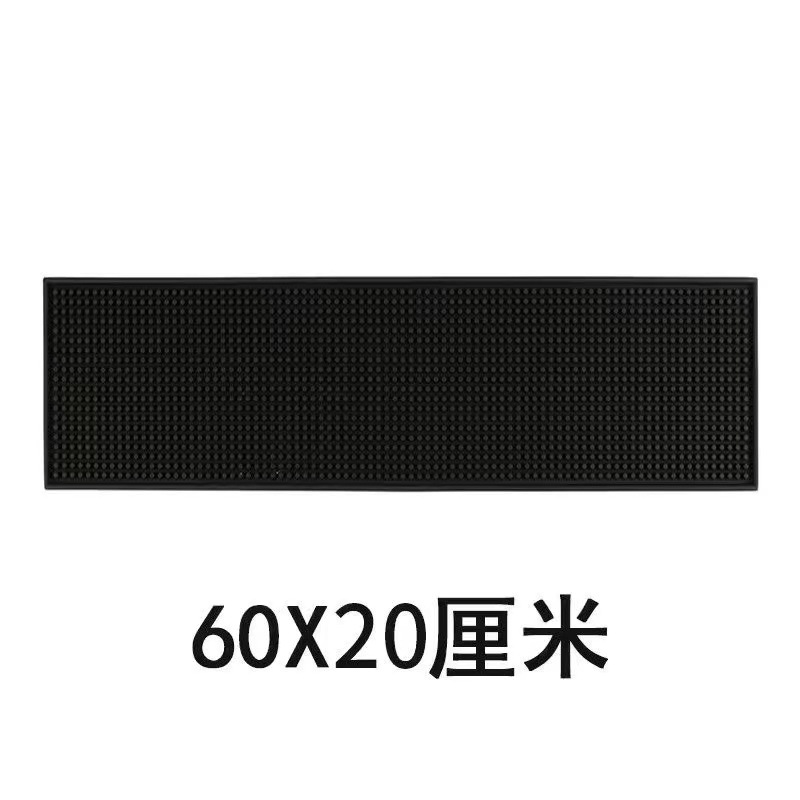 Alfombrilla de drenaje, almohadilla especial para barra, posavasos de goma para té, plataforma de barra, almohadilla antideslizante y antivibración, posavasos de vino rectangulares, agua