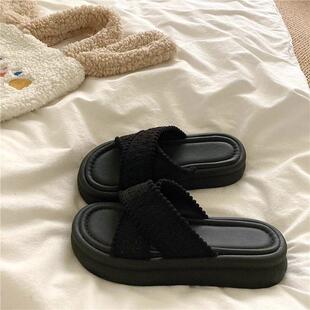 ���ƶȼ�~!4cm��������⴩��ЬŮins�ļ�����͸��ɳ������Ь��