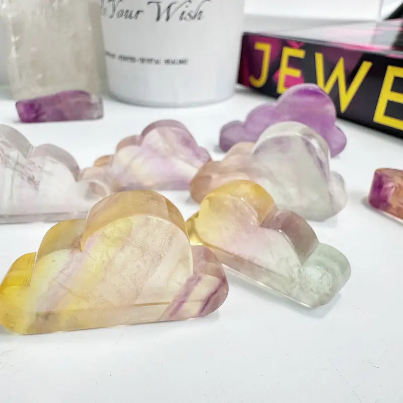 Đồ trang trí đám mây fluorit màu / 10-20g