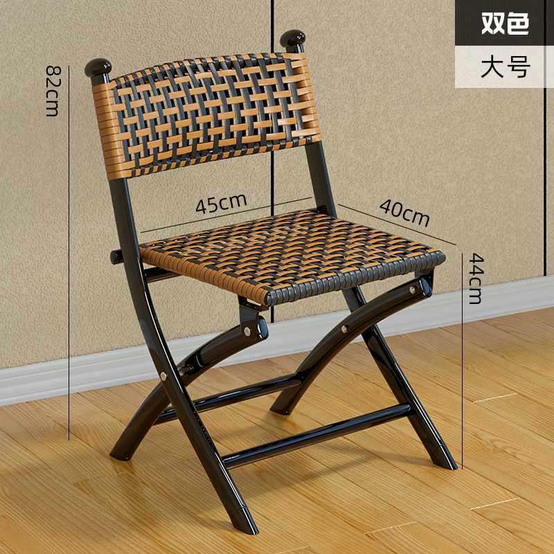 Sillas plegables de balcón casera sillas de caña de plástico respaldo sillas pequeñas sillas al aire libre solo mazza taburetes sillas de comedor