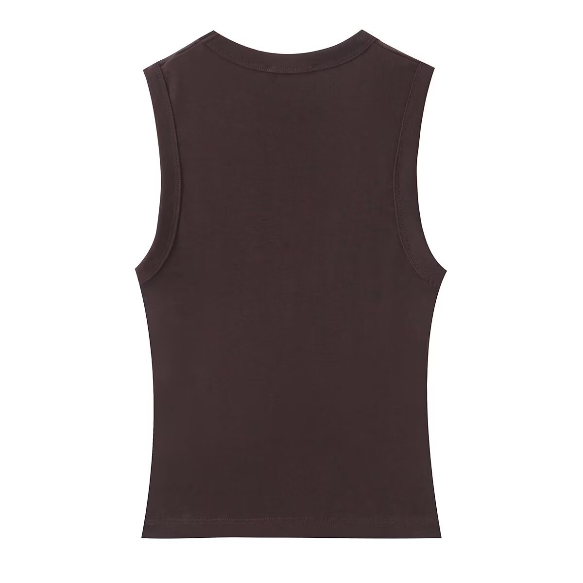 Women's Clothing Women's Sleeveless V Neck Vest T-Shirt Cotton Slim Fit Summer Top Four Colors For Formal & Casual For Women_ecoleips.com
