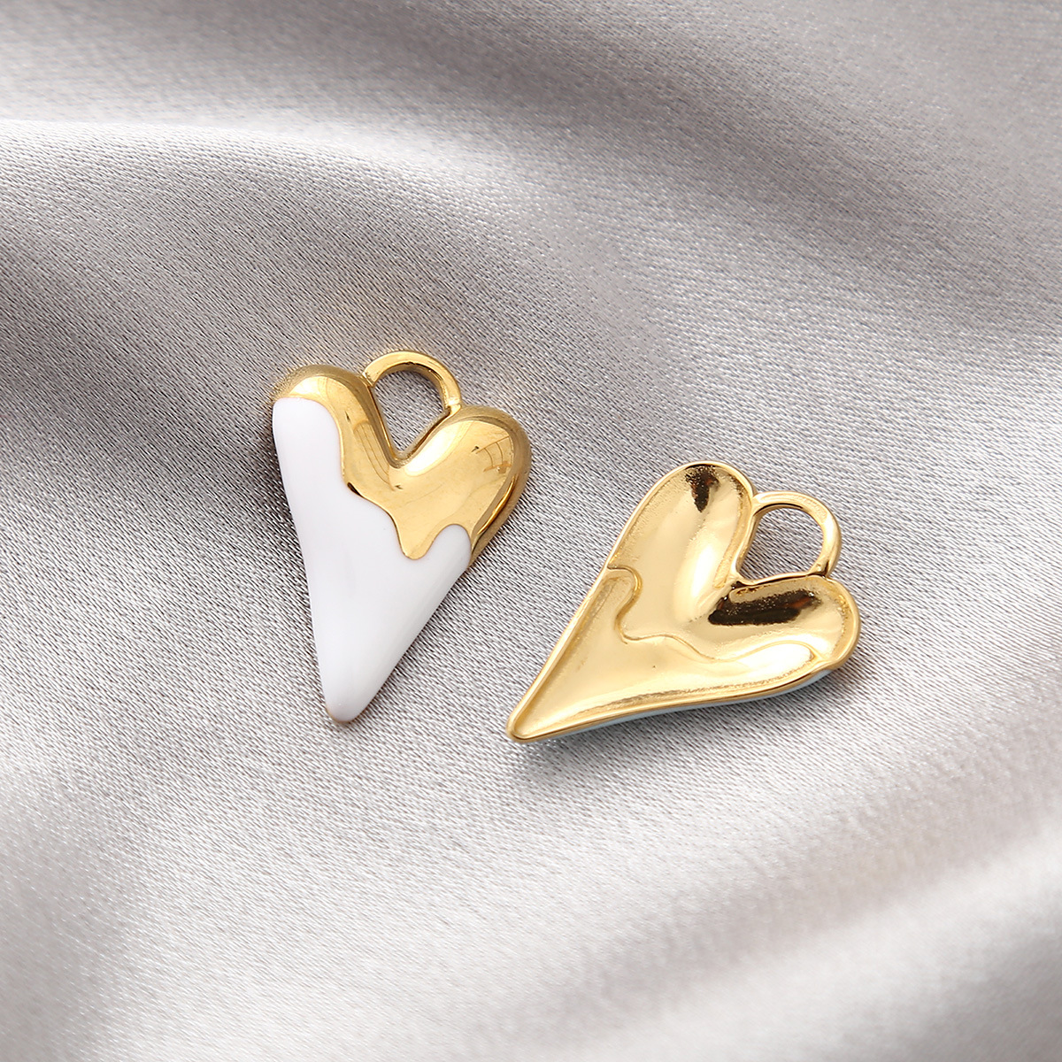 1 Pieza 17x25mm Acero Inoxidable 304 Forma De Corazón Colgante Accesorios De Joyería display picture 3