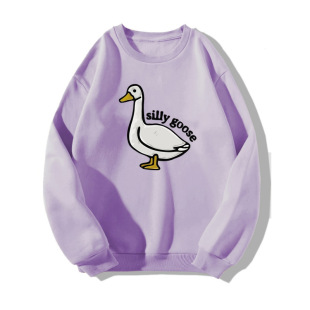 L 79374 Duck print loose sweatshirt ���ӈD�������l�¿羳