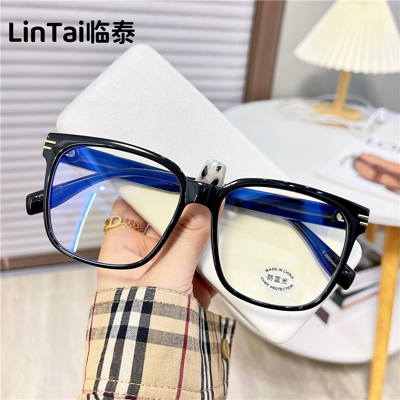 30160t New Fashion Tr90 Glasses Popular Same Style Ins Large Frame Glasses Frame Myopia Anti-Blue Light Glasses for Women 30160t New Fashion Tr90 Glasses Popular Same Style Ins Large Frame Glasses Frame Myopia Anti-Blue Light Glasses for Women