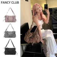 5色现货Fancyclub韩国设计师25新款新色扣带大容量单肩包斜挎包