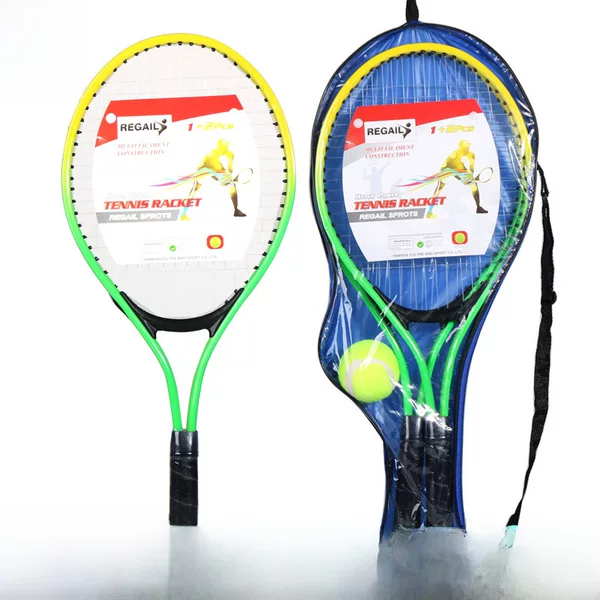 Factory Direct Sales Regail Kidsren's Tennis Racket W150 Two Racket and One Ball with Package Practice Ball Beginner Tennis Racket