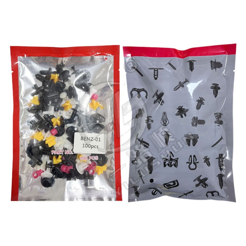 100 unids adecuado para Mercedes-Benz puerta panel Fender fijo clip de nylon auto-tapping tuerca de plástico clip de posicionamiento