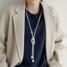 欧美跨境爆款爪链长款项链简约秋冬百搭新款个性高级感轻奢项链女