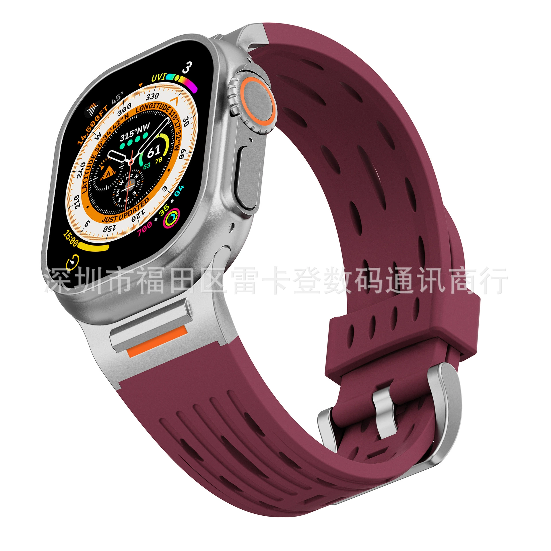 Подходит для Apple Watch поколений 6/7/8/9/10, iWatch Tube серия, спортивный силиконовый ремешок, наличие на складе