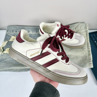 Classic German Training White Shoes Men's Shoes 2025 Spring and Summer New Fashion All-match Sports Casual Maillard Board Shoes